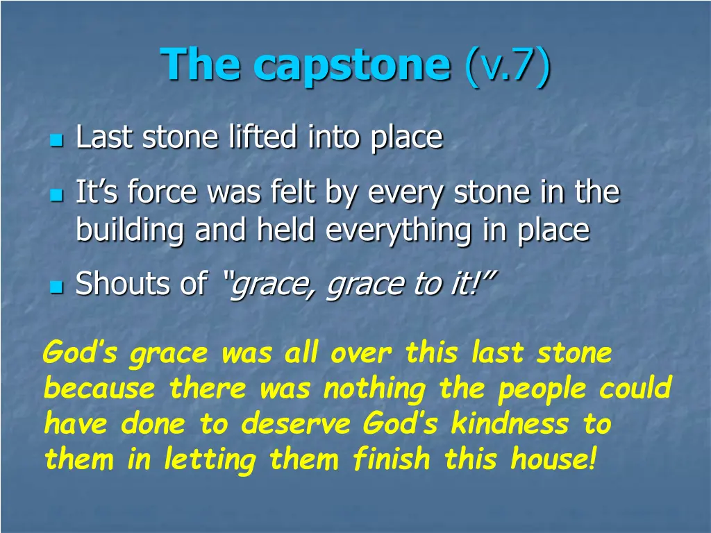 the capstone v 7