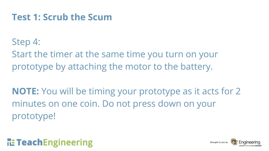 test 1 scrub the scum 12
