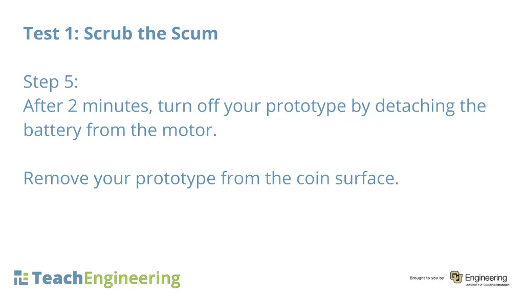 test 1 scrub the scum 13