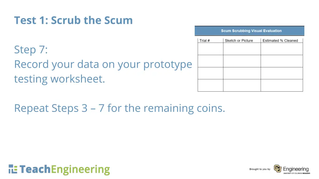 test 1 scrub the scum 7