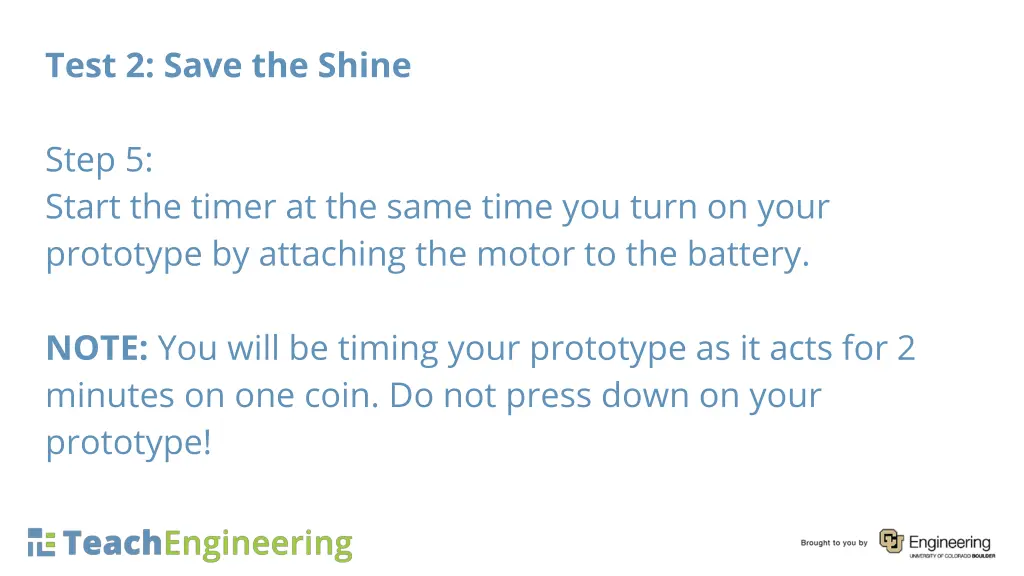 test 2 save the shine 5