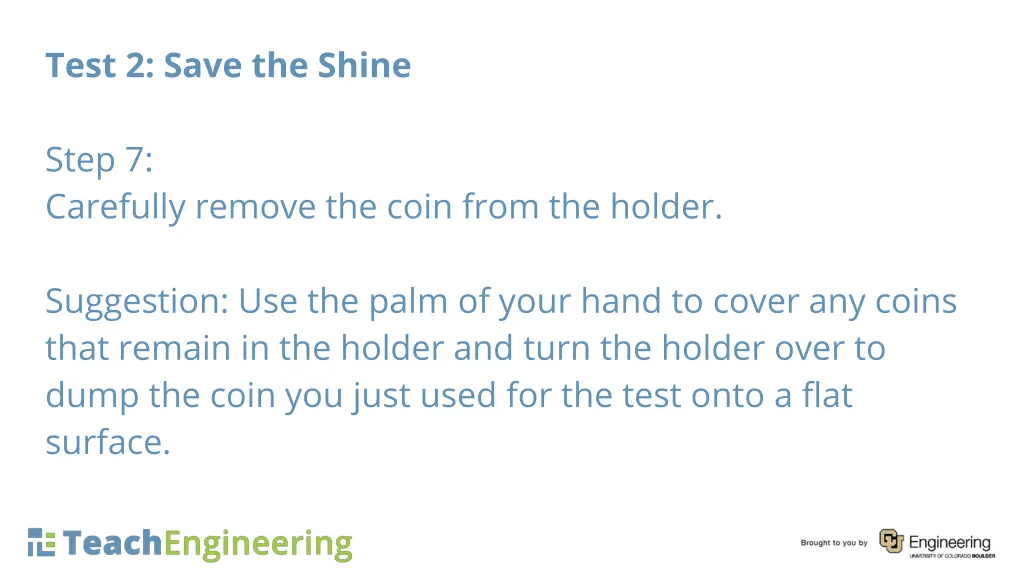 test 2 save the shine 7