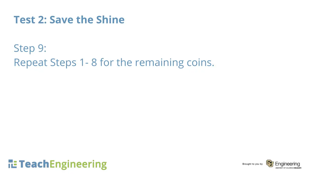test 2 save the shine 9