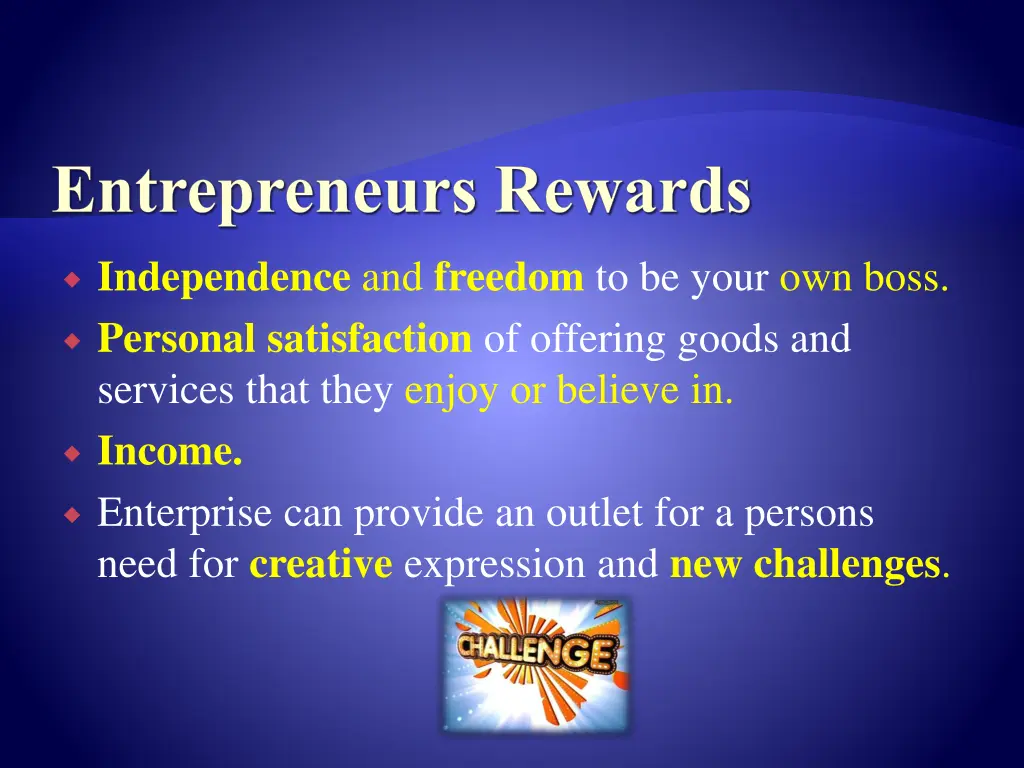 entrepreneurs rewards