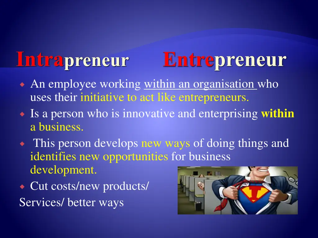 intra preneur