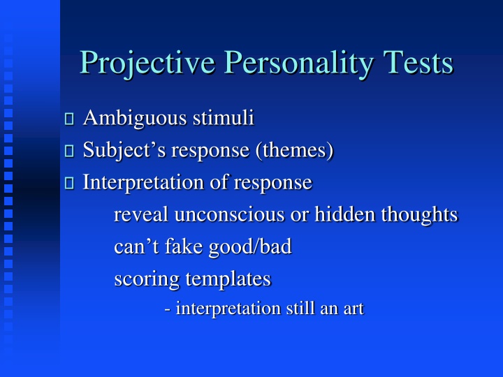 projective personality tests