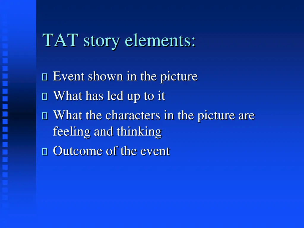 tat story elements