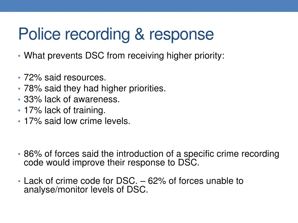 police recording response