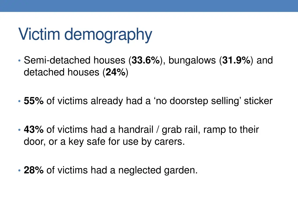 victim demography