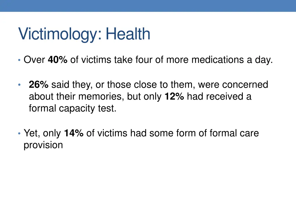 victimology health 1