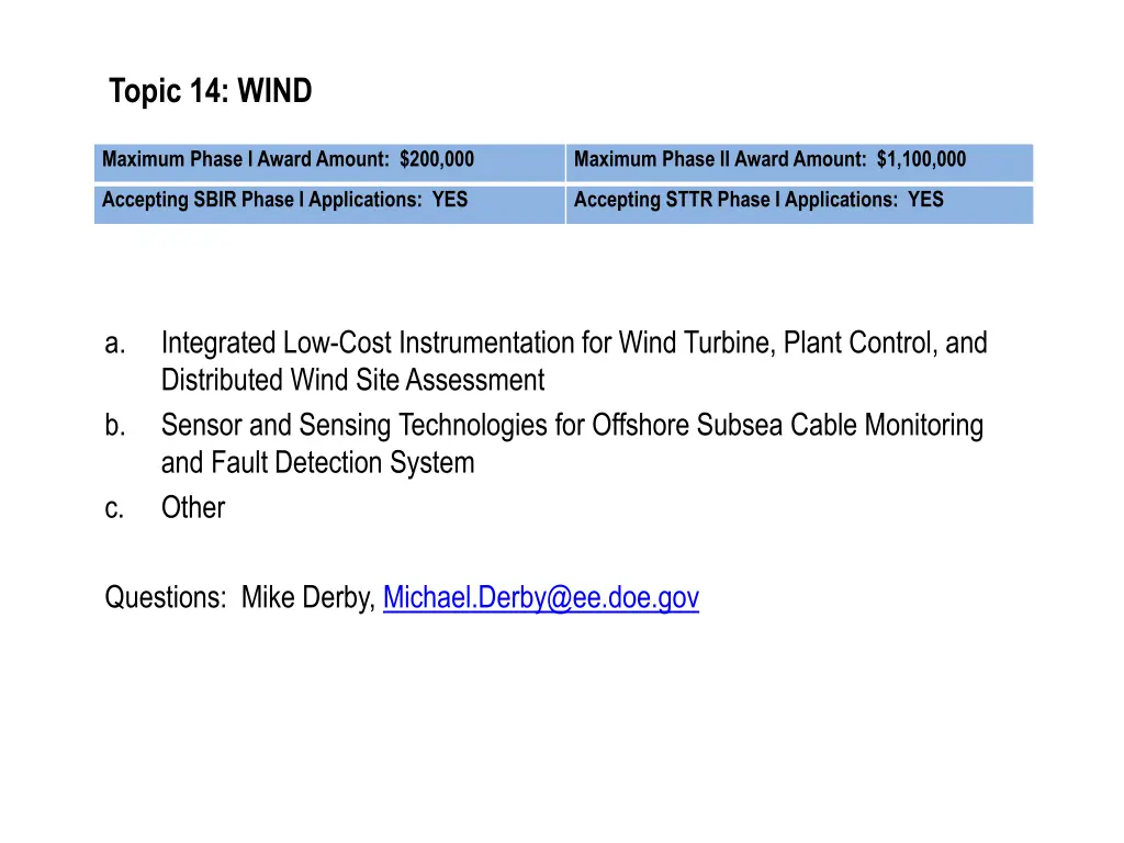 topic 14 wind
