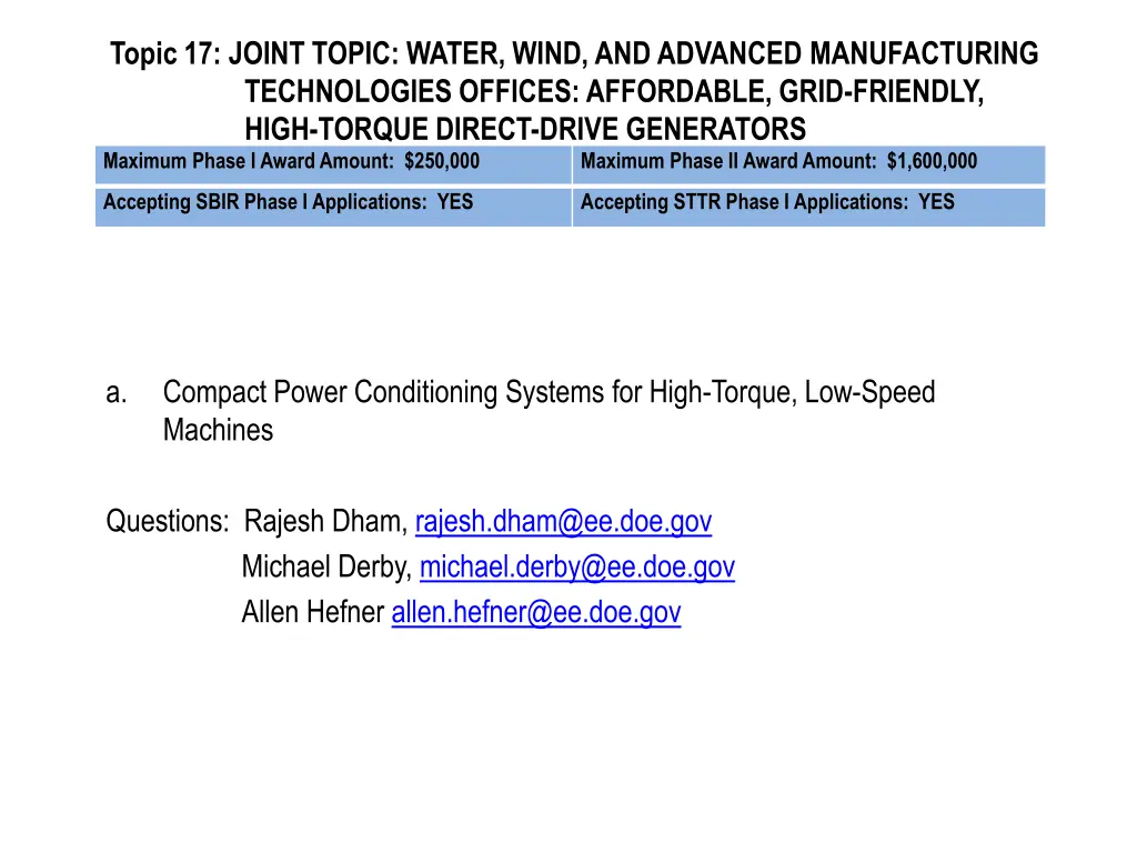 topic 17 joint topic water wind and advanced