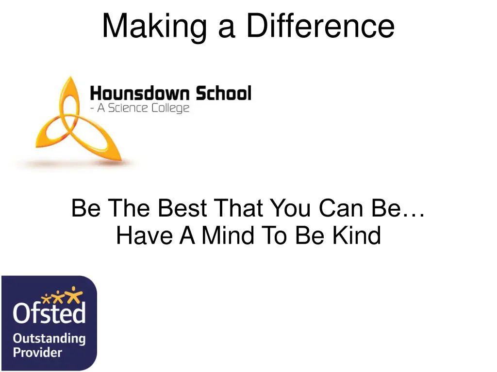 making a difference