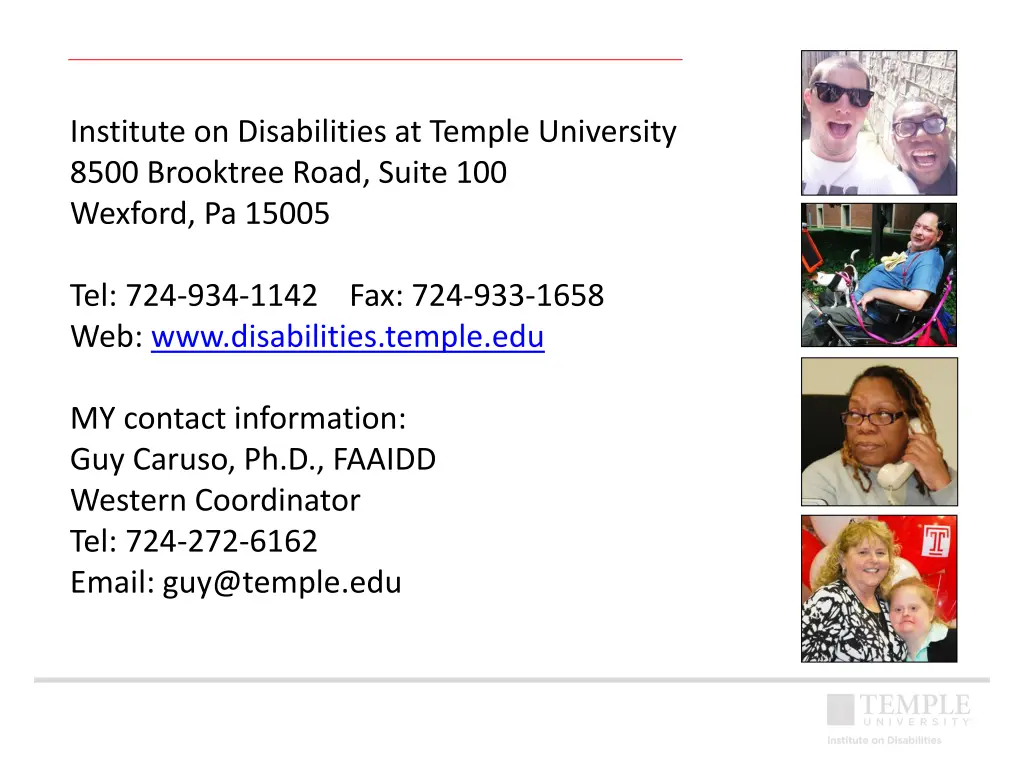 institute on disabilities at temple university