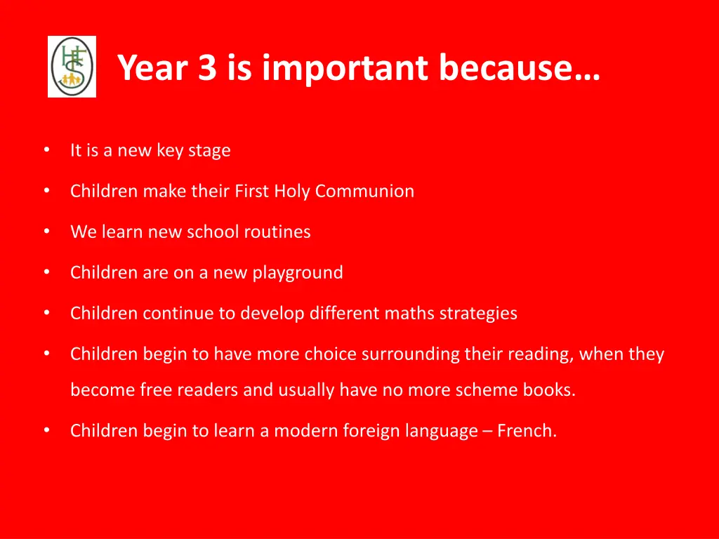 year 3 is important because