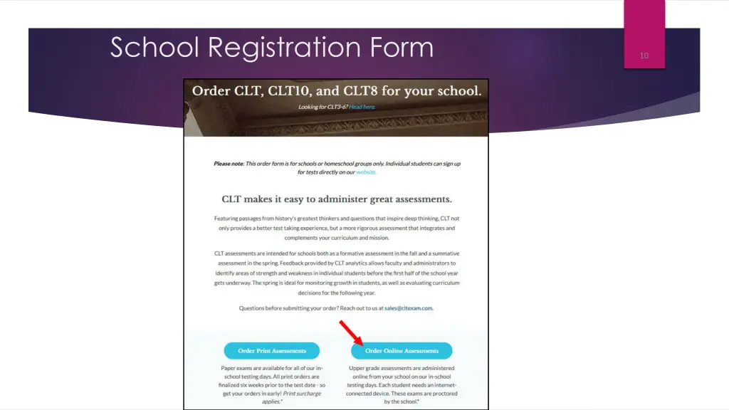 school registration form