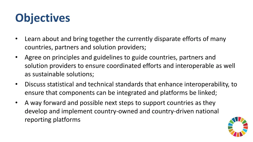 objectives
