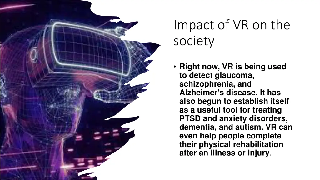 impact of vr on the society