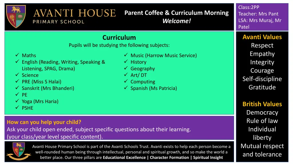 class 2pp teacher mrs pant lsa mrs muraj mr patel 5