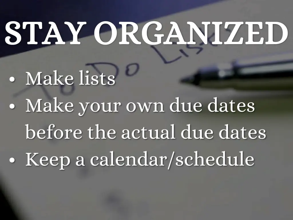 stay organized stay organized
