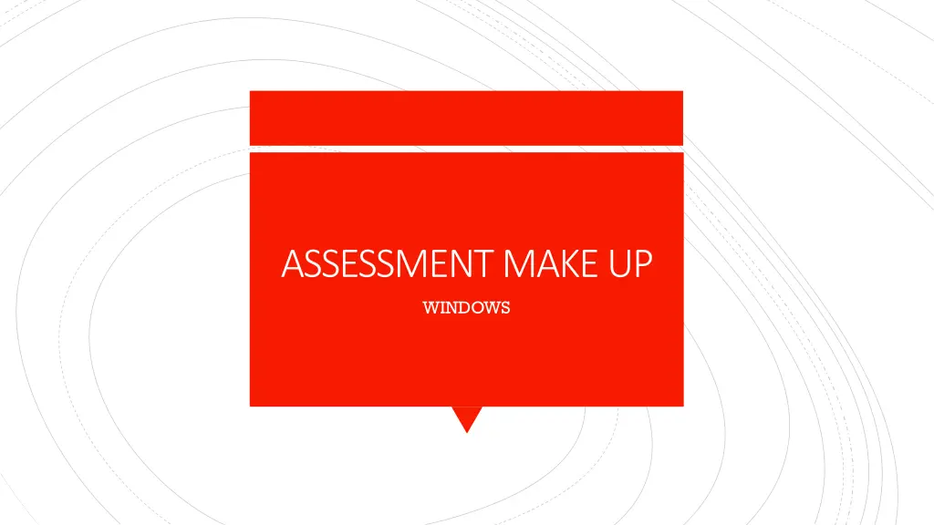 assessment make up