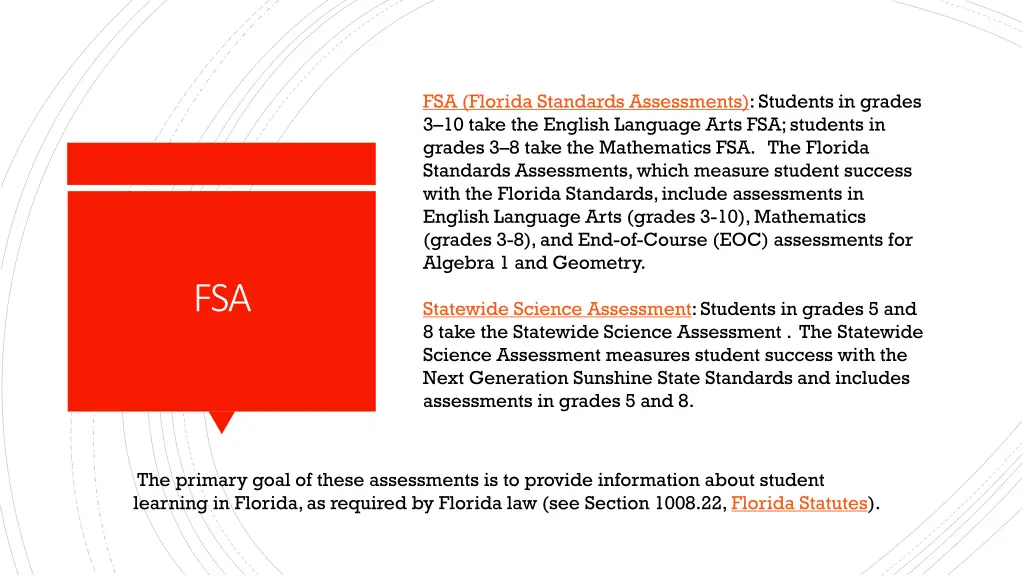 fsa florida standards assessments students