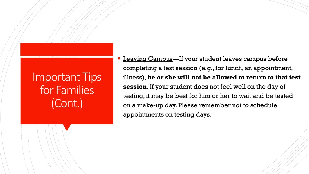 leaving campus if your student leaves campus