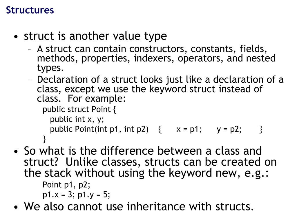 structures