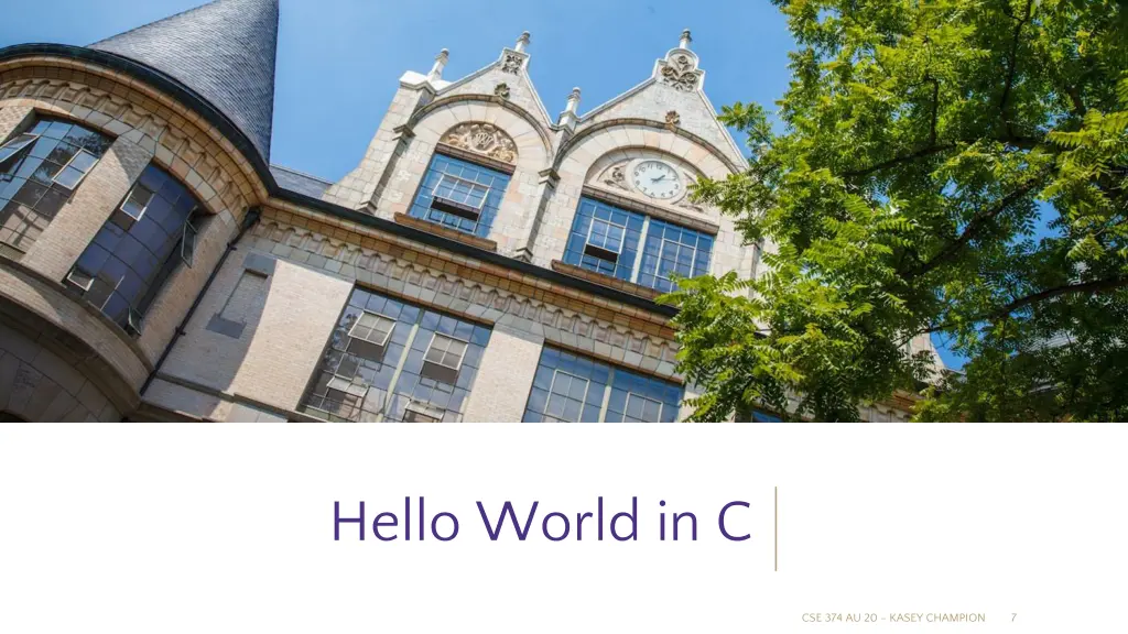 hello world in c