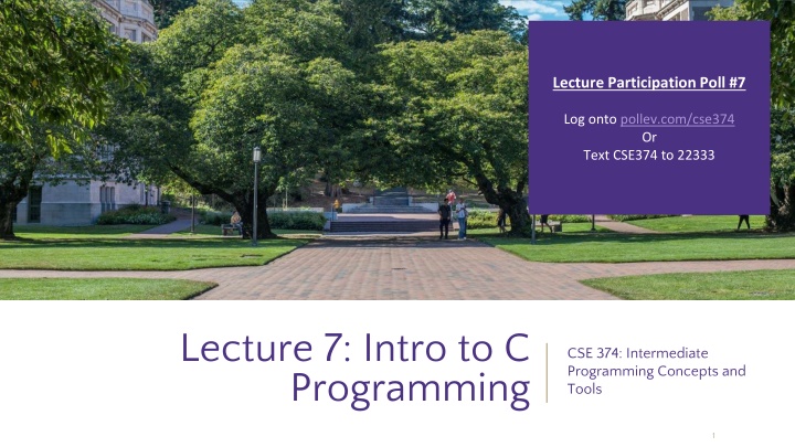 lecture participation poll 7
