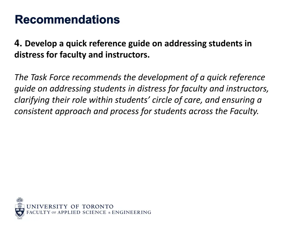 recommendations 3