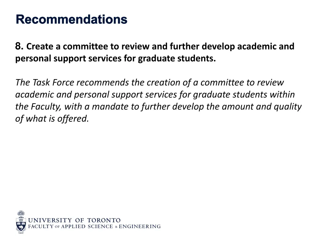 recommendations 7