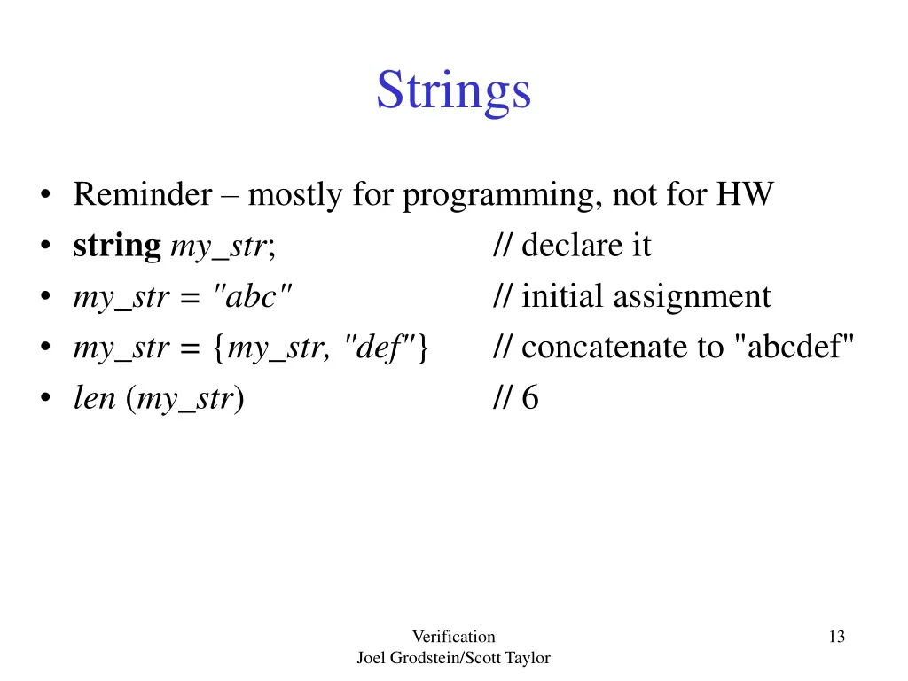 strings