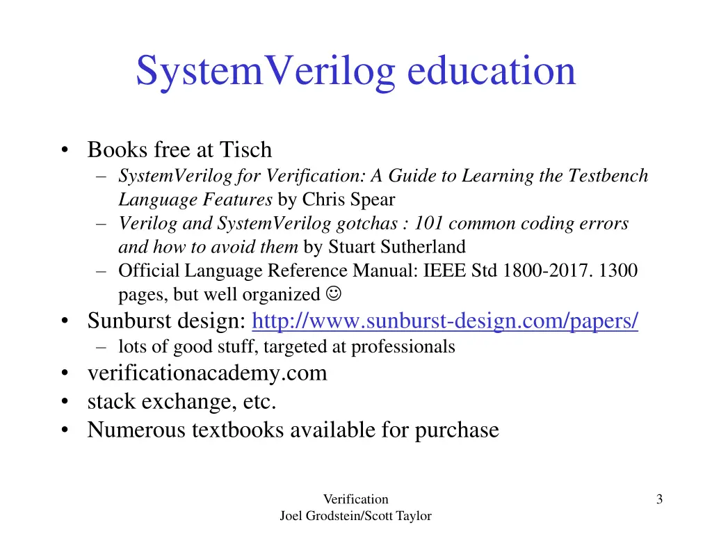 systemverilog education