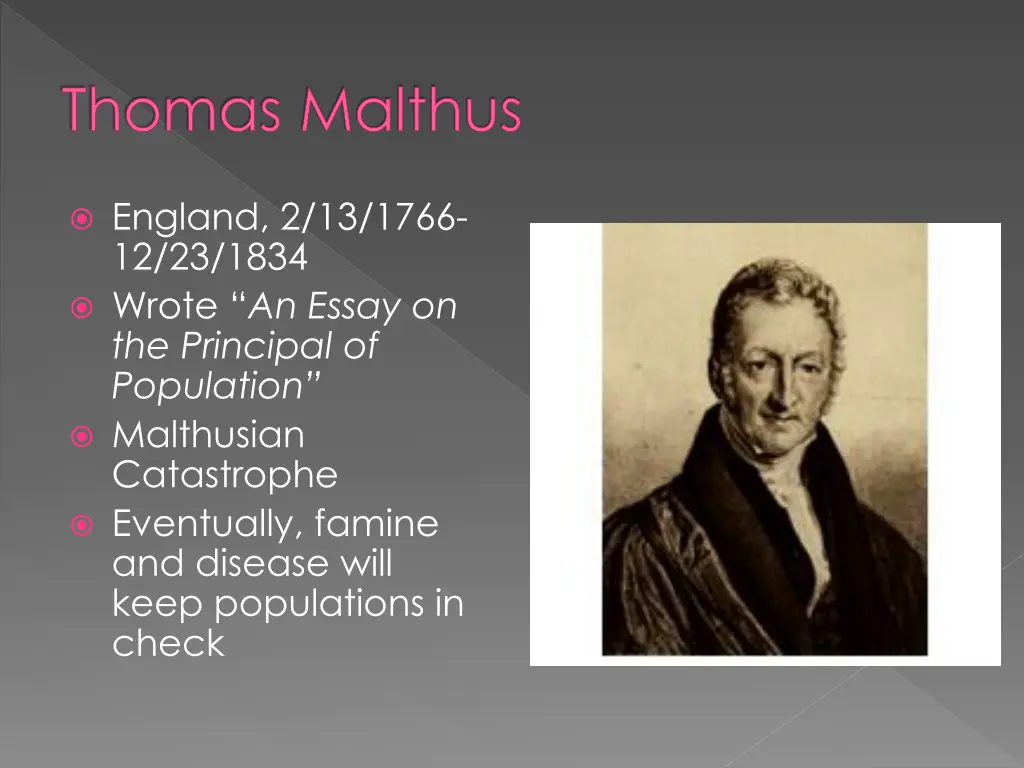 thomas malthus