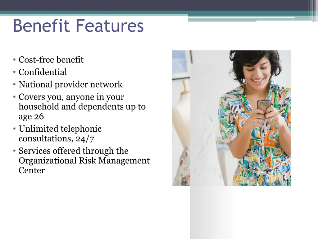 benefit features