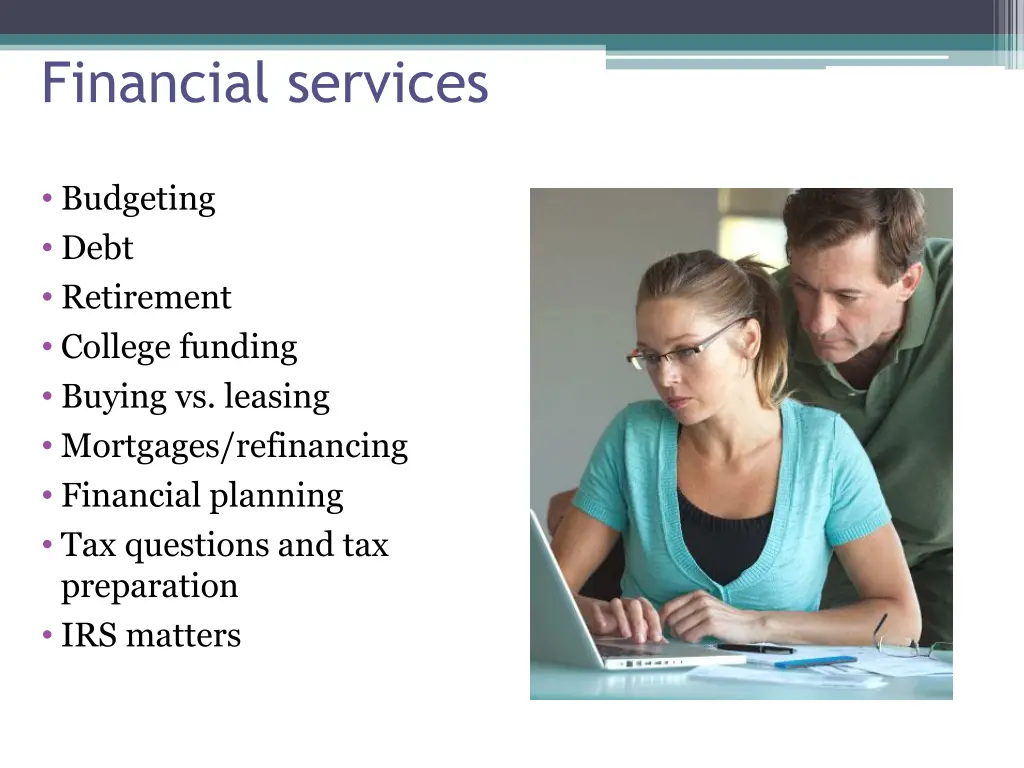 financial services