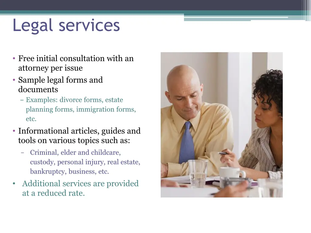 legal services