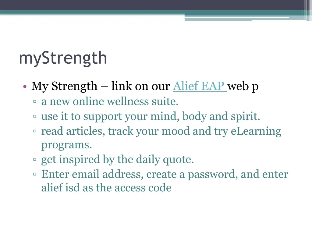 mystrength