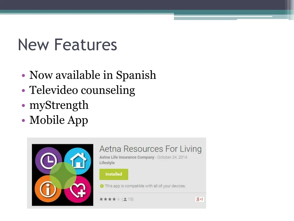 new features