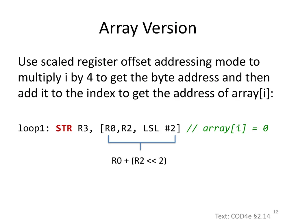 array version 1