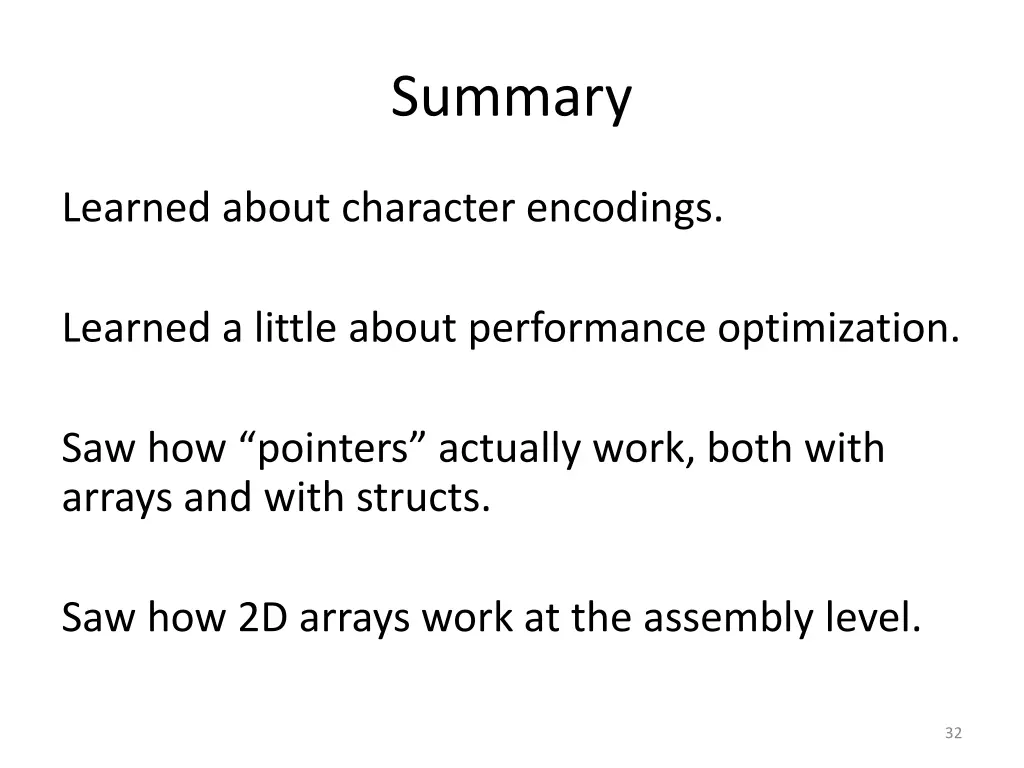 summary