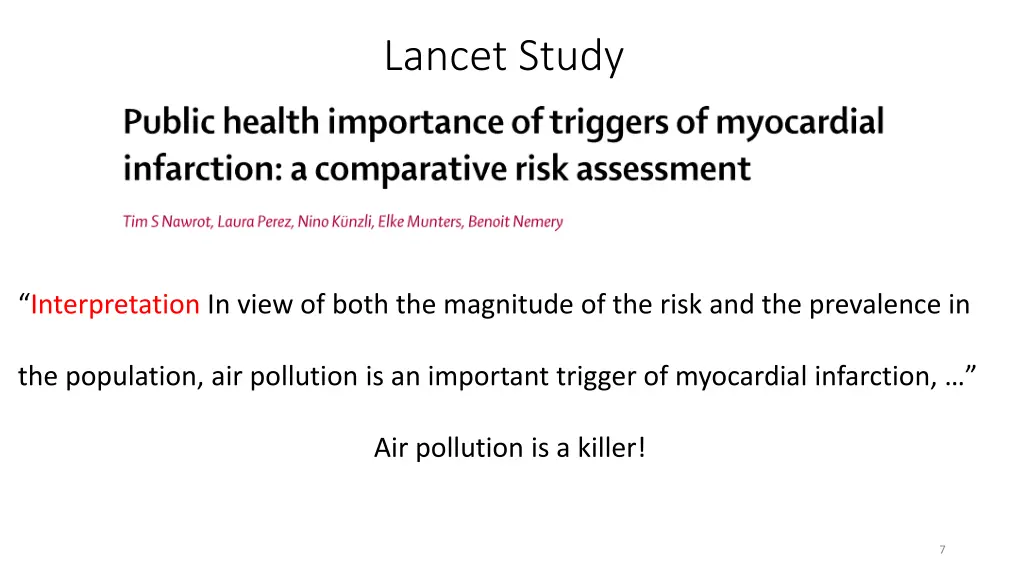lancet study