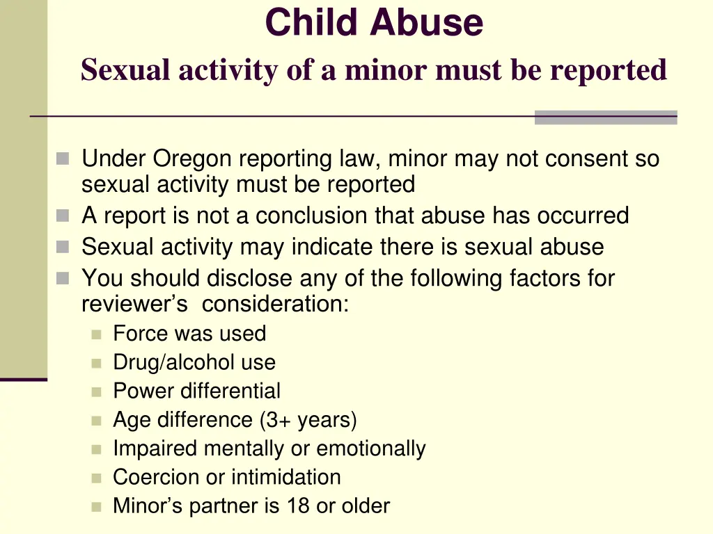 child abuse