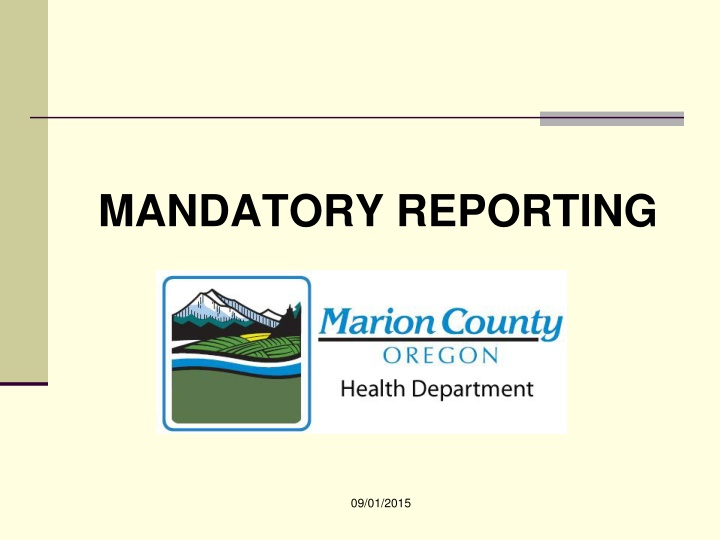 mandatory reporting