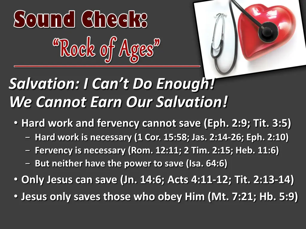 salvation i can t do enough we cannot earn