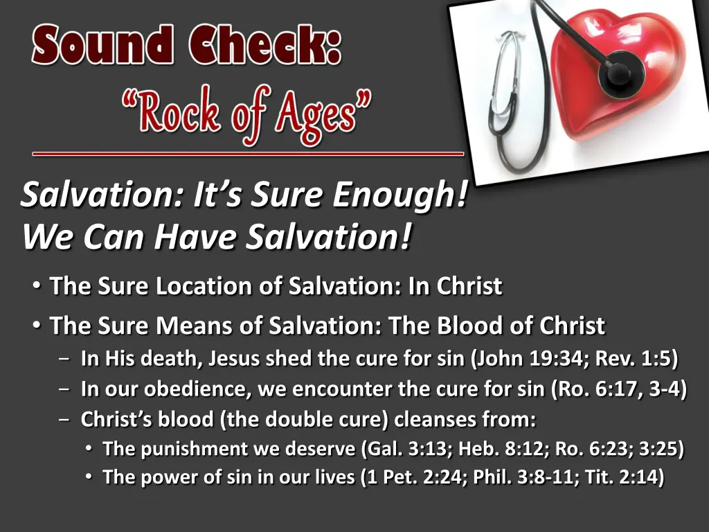 salvation it s sure enough we can have salvation 1
