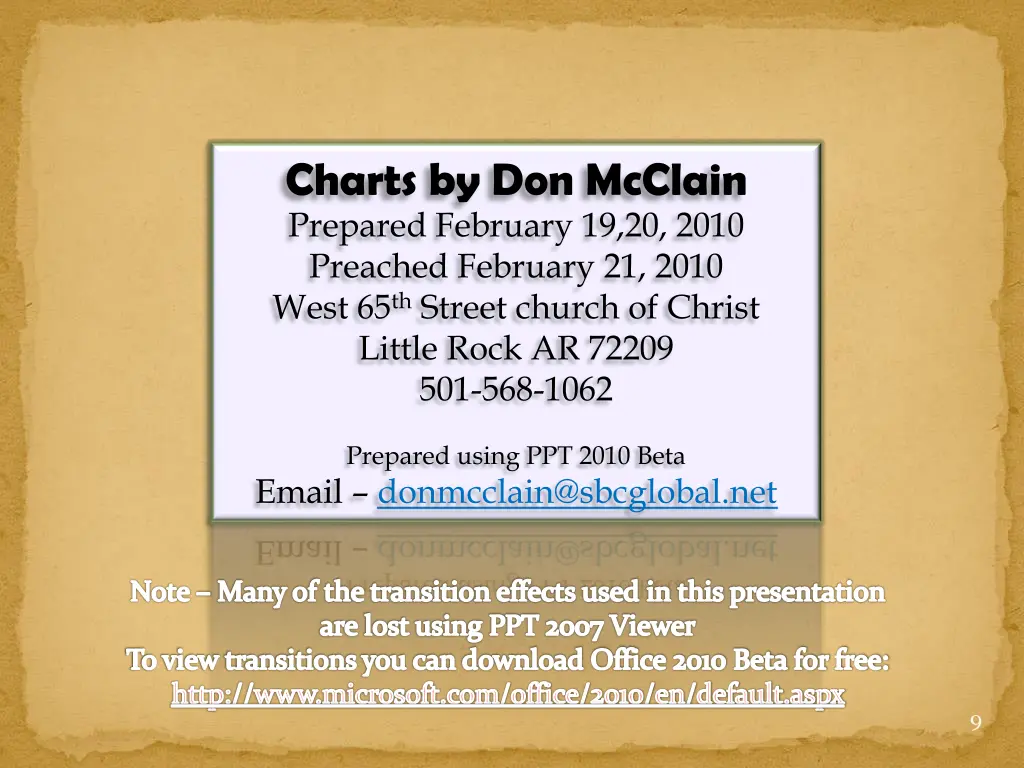 charts by don mcclain prepared february