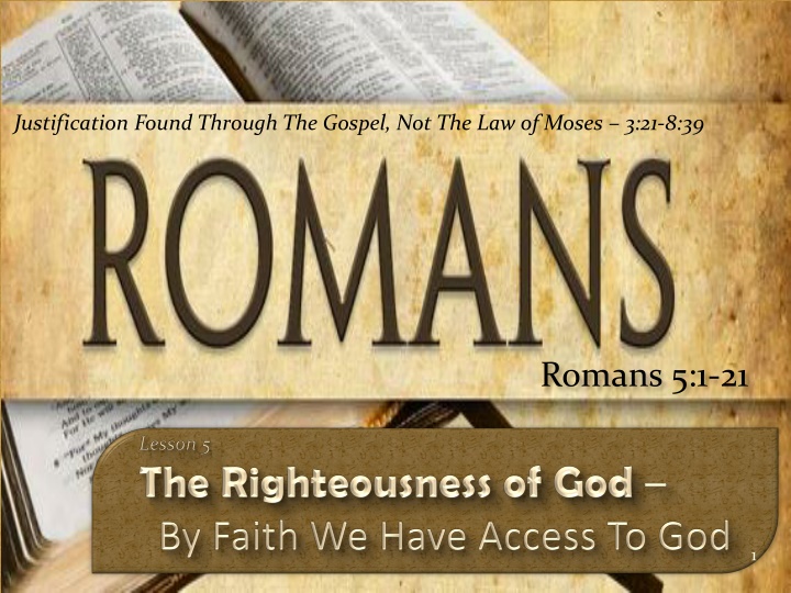justification found through the gospel