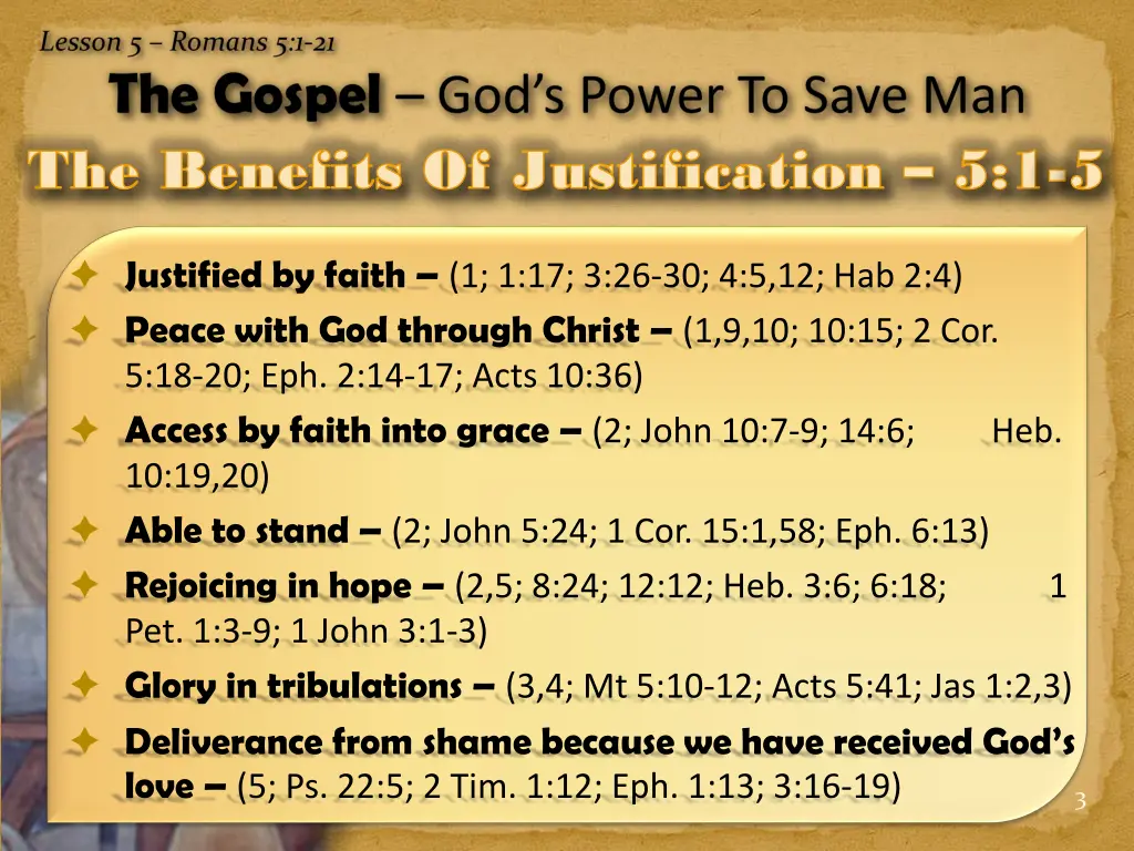 the benefits of justification the benefits